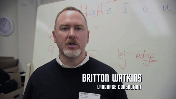 Britton Watkins Star Trek Into Darkness Language Consultant